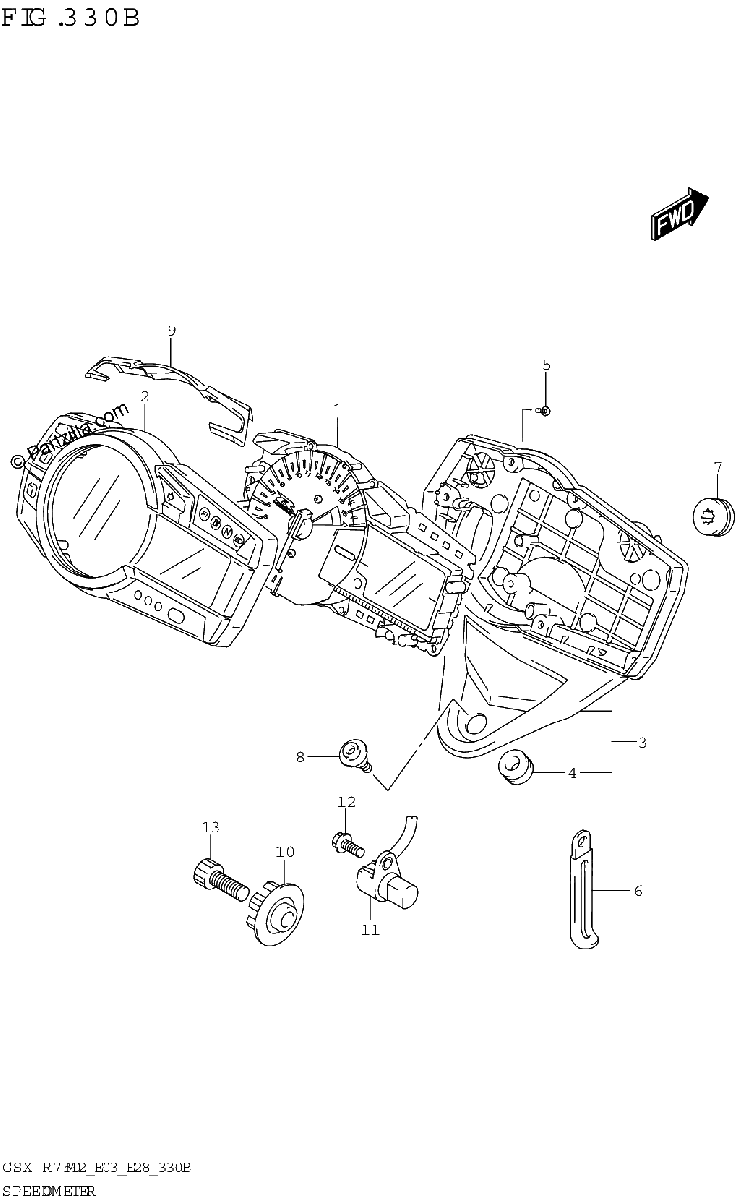 Diagrama de SPEEDOMETER E28
