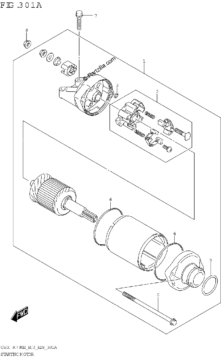 Diagrama de STARTING MOTOR
