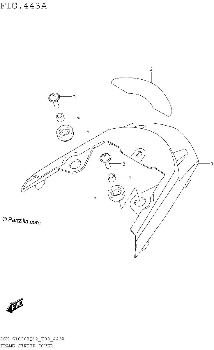 Diagrama de FRAME CENTER COVER