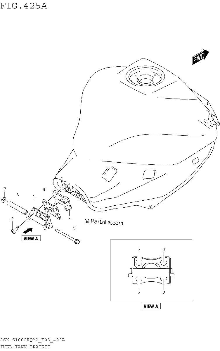 Diagrama de FUEL TANK BRACKET