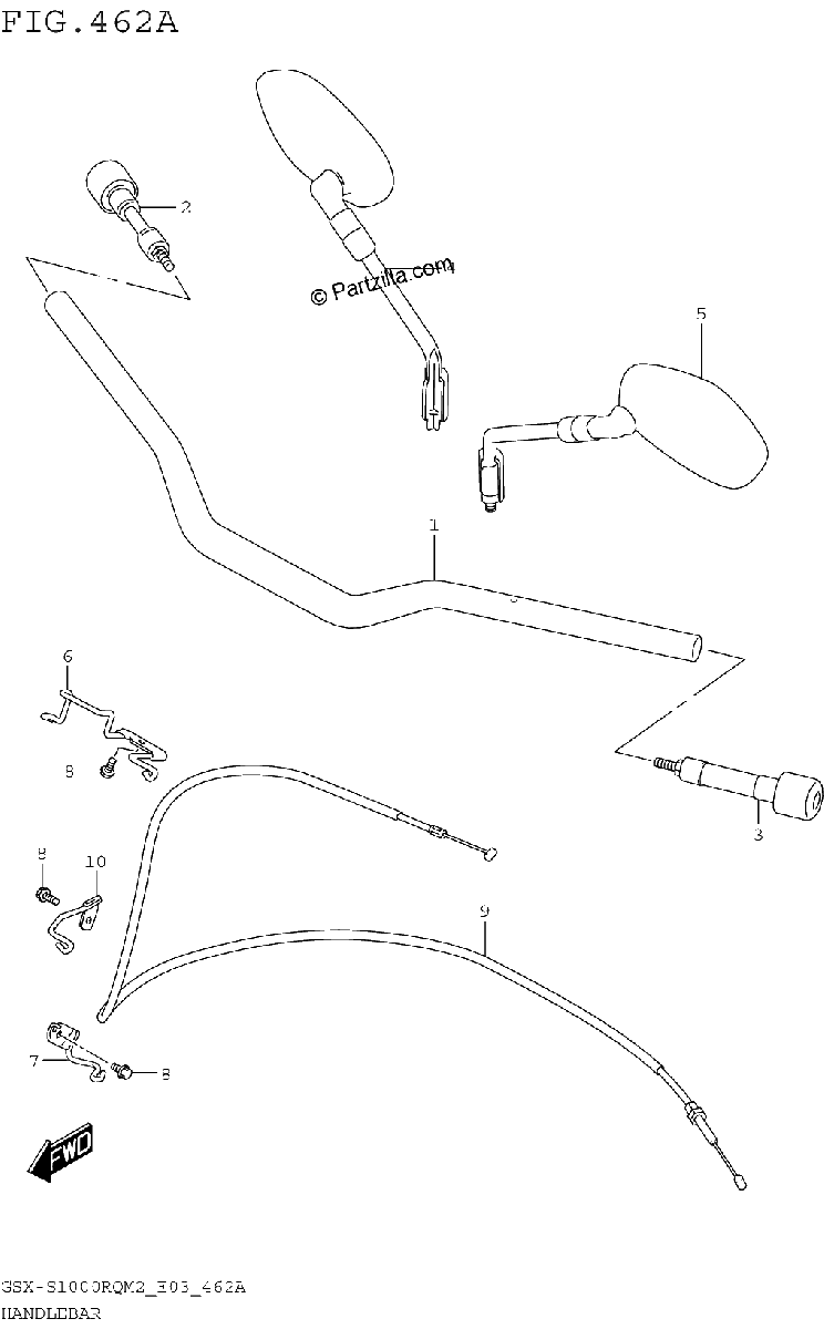 Diagrama de HANDLEBAR