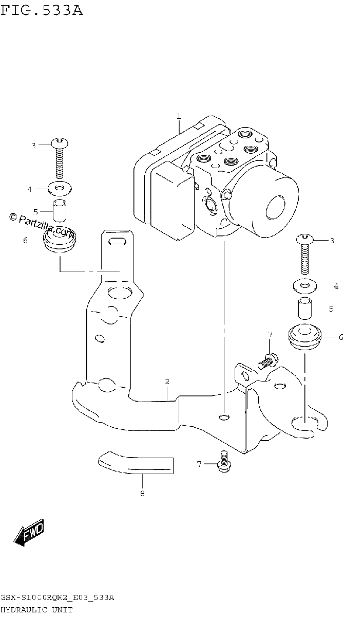 Diagrama de HYDRAULIC UNIT