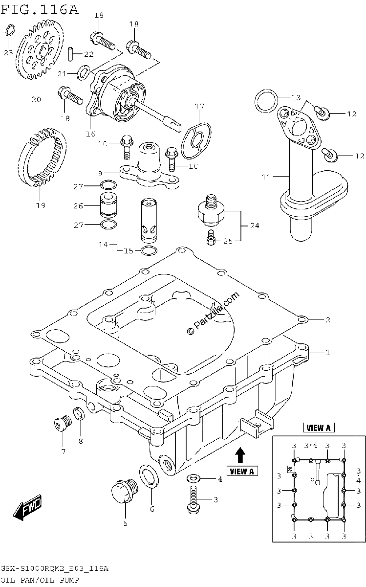 Diagrama de OIL PAN OIL PUMP