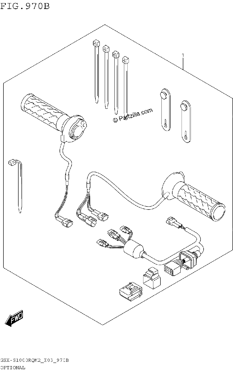 Diagrama de OPTIONAL GRIP HEATER SET