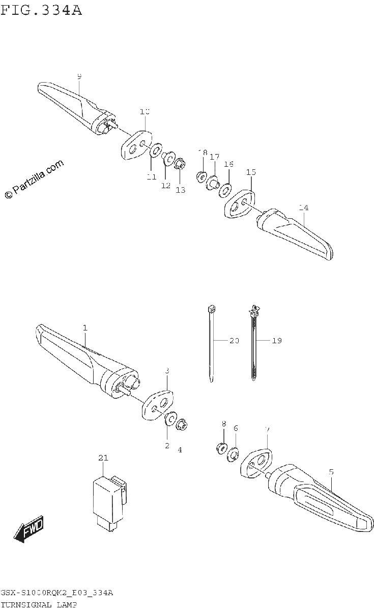 Diagrama de TURNSIGNAL LAMP