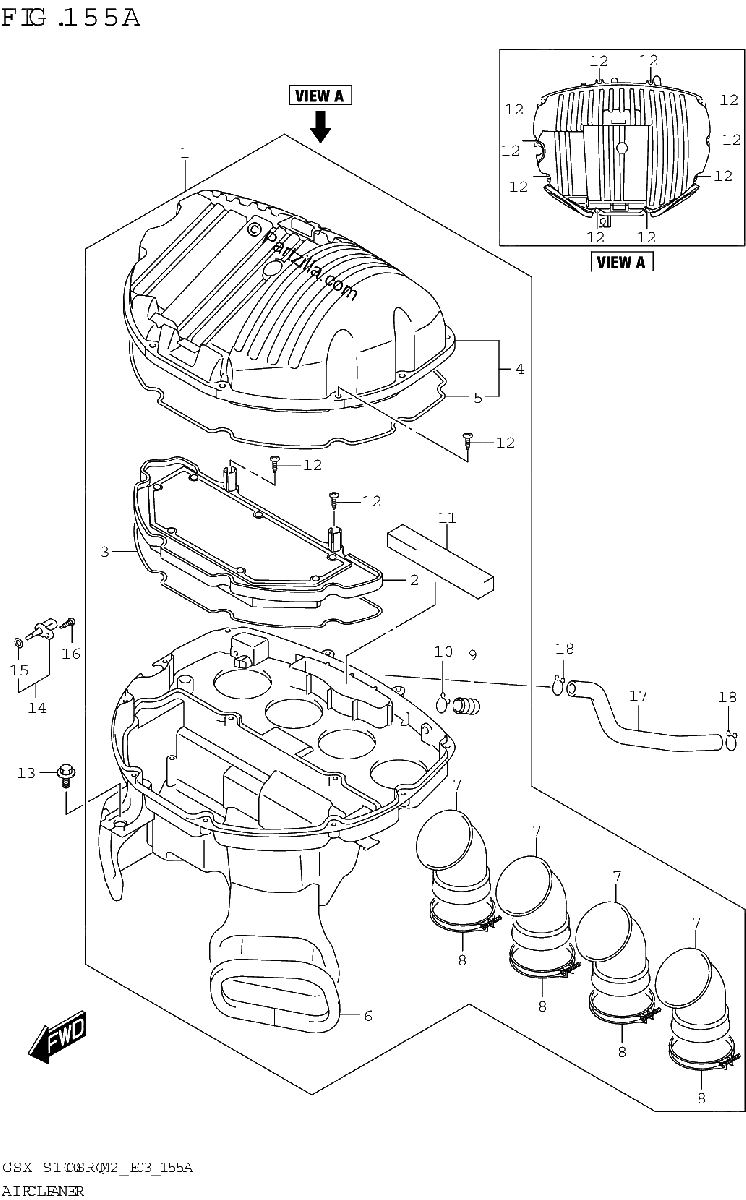 Diagrama de AIR CLEANER