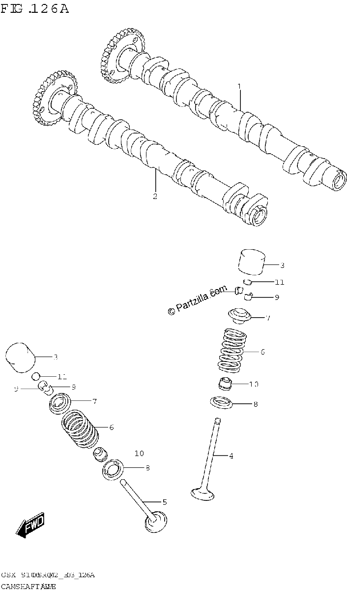Diagrama de CAMSHAFT VALVE