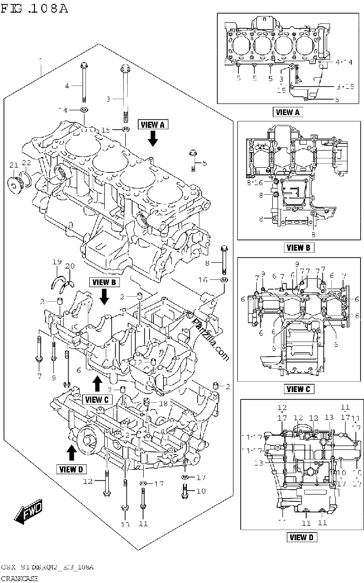 Diagrama de CRANKCASE