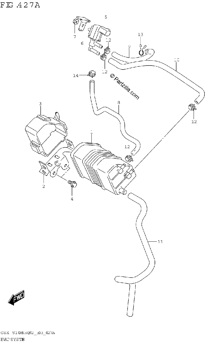 Diagrama de EVAP SYSTEM E33