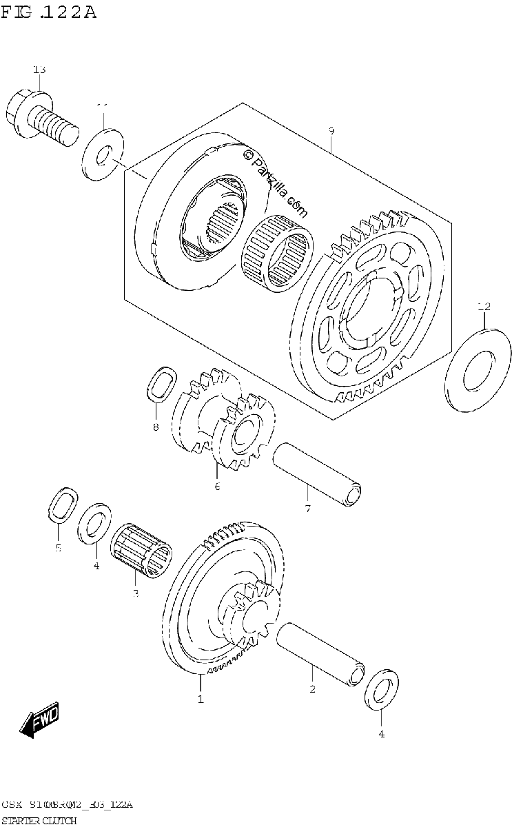 Diagrama de STARTER CLUTCH