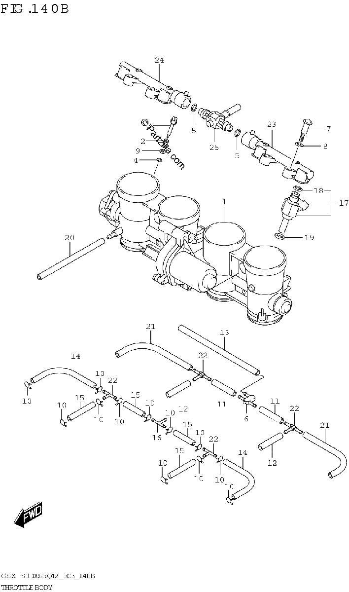 Diagrama de THROTTLE BODY E33