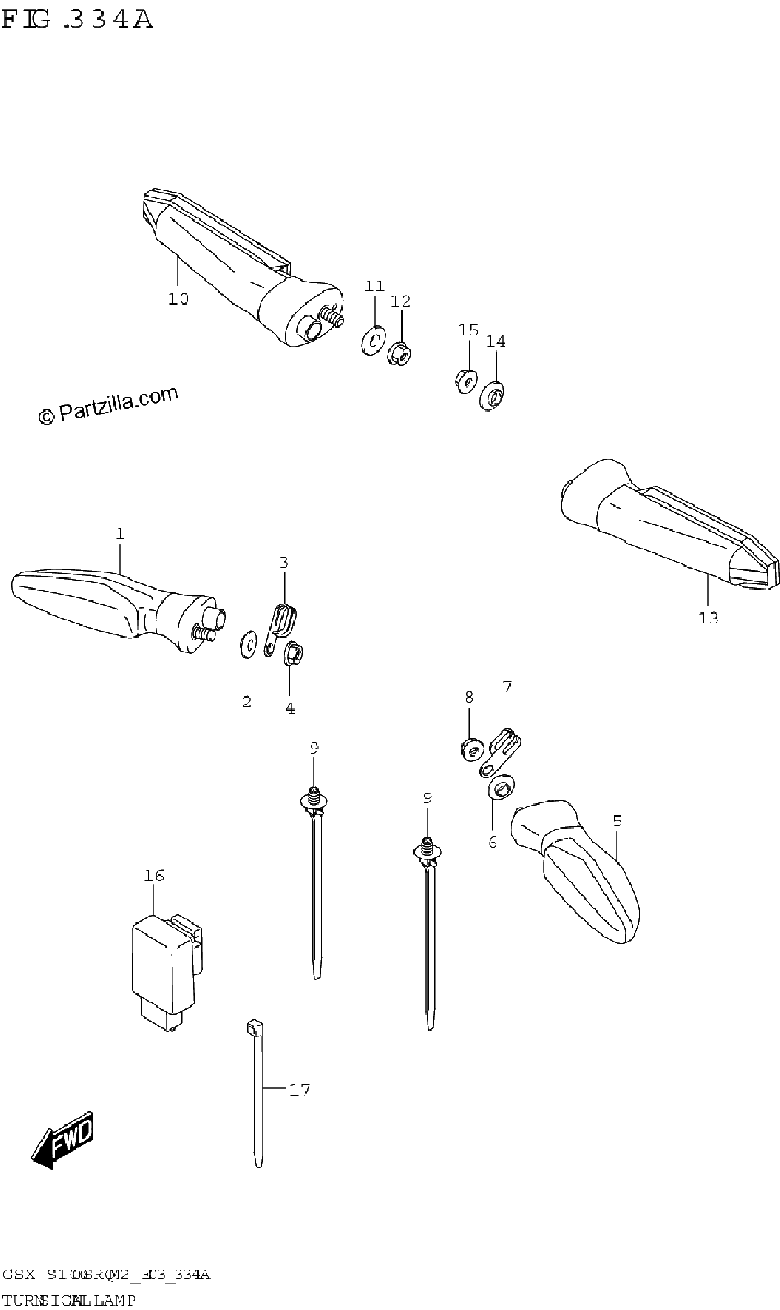Diagrama de TURNSIGNAL LAMP