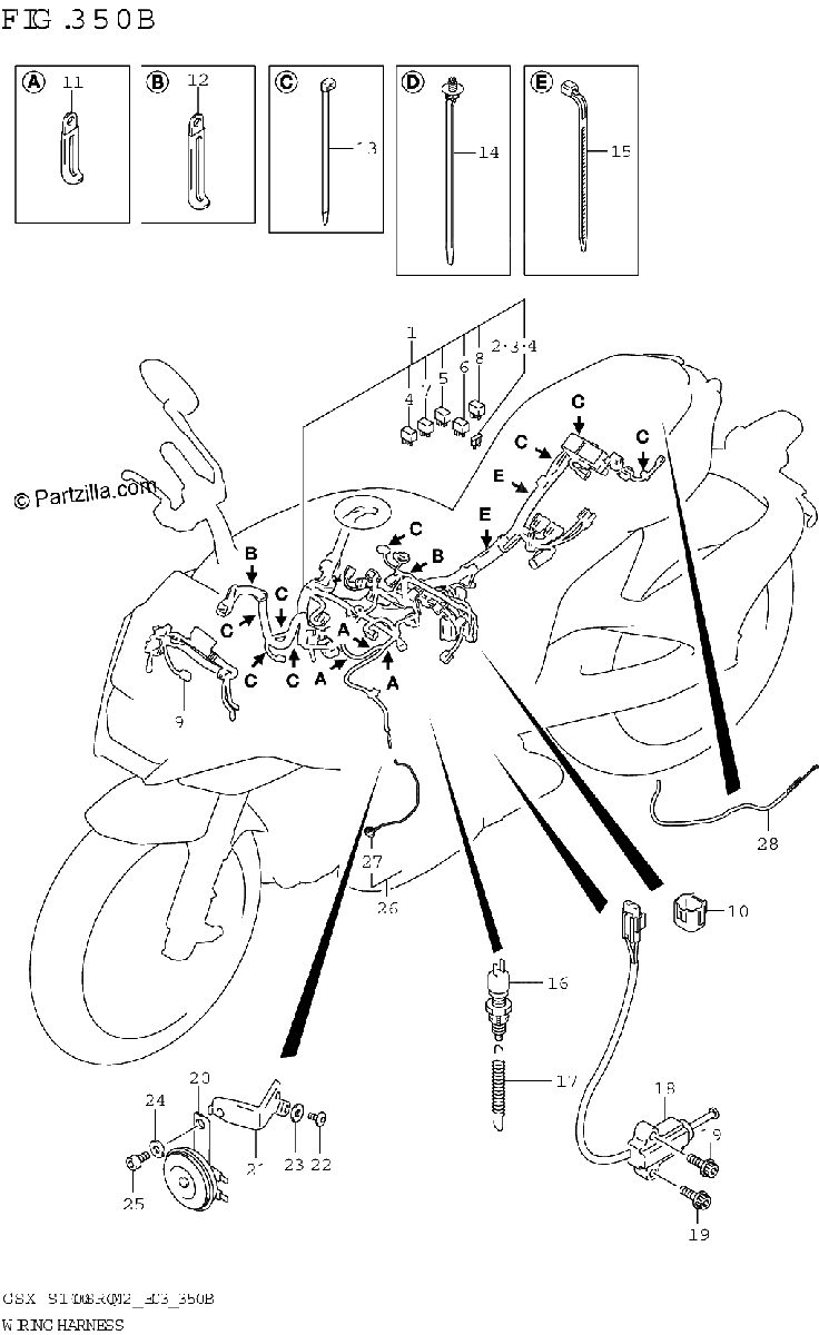 Diagrama de WIRING HARNESS E33