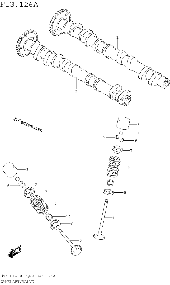 Diagrama de CAMSHAFT VALVE