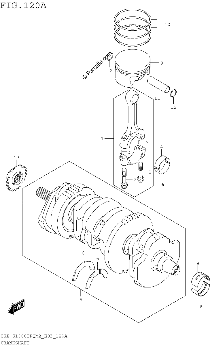 Diagrama de CRANKSHAFT