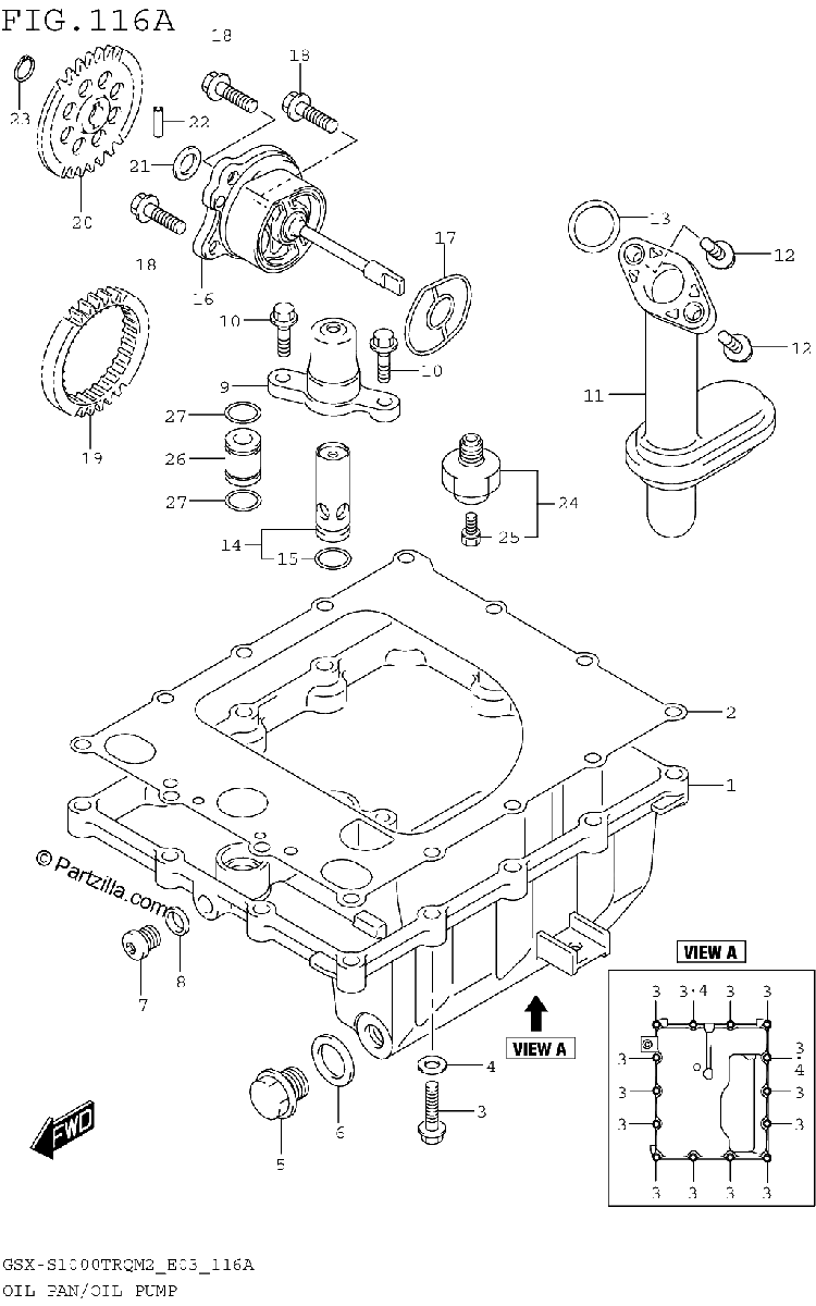 Diagrama de OIL PAN OIL PUMP