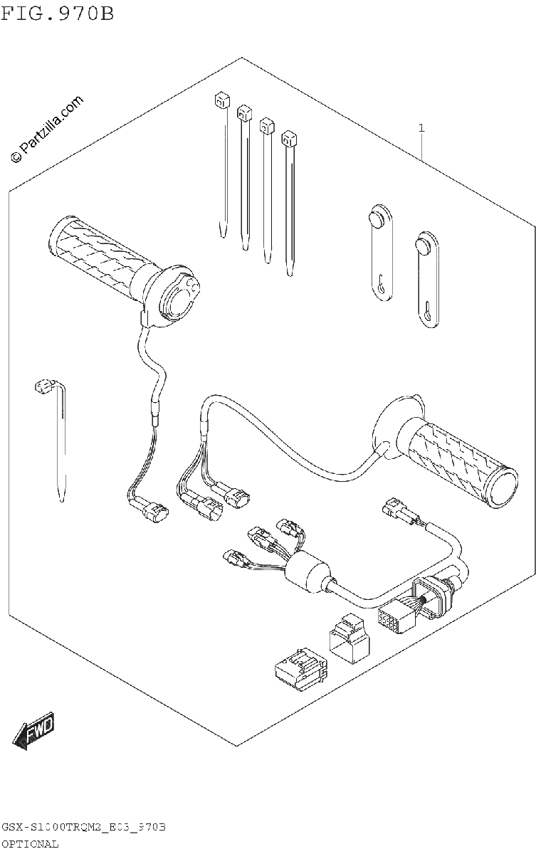 Diagrama de OPTIONAL GRIP HEATER SET