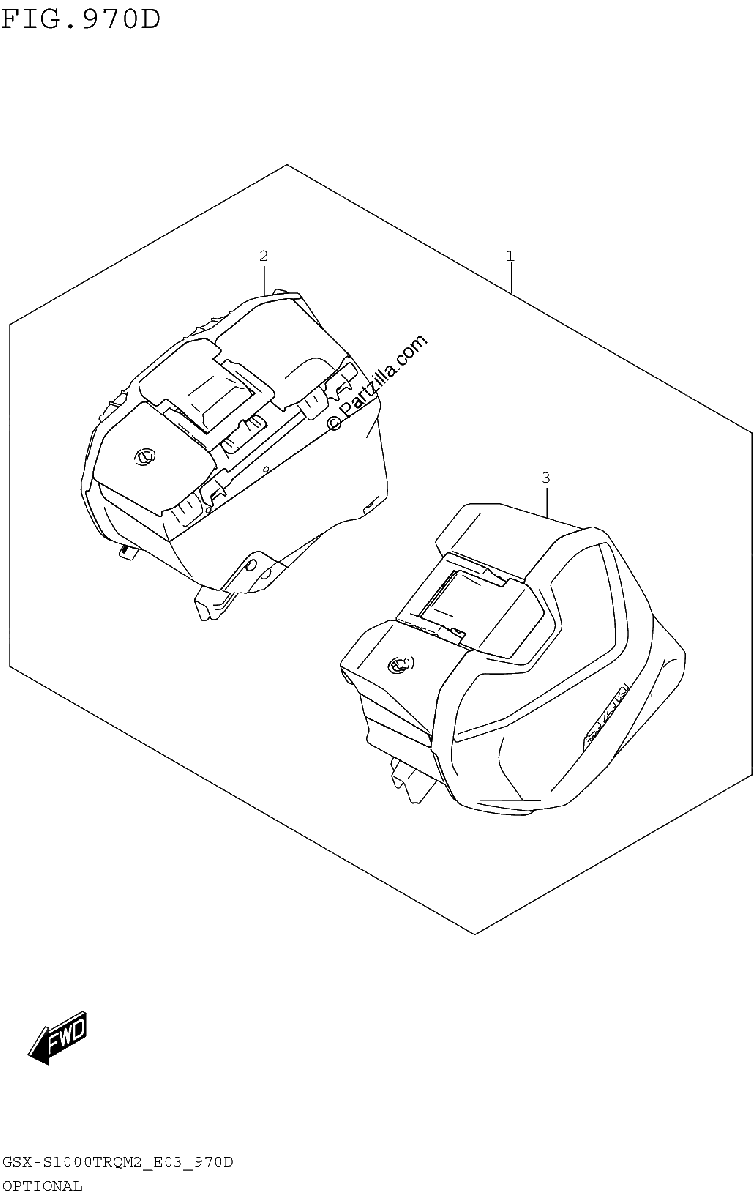 Diagrama de OPTIONAL SIDE CASE SET