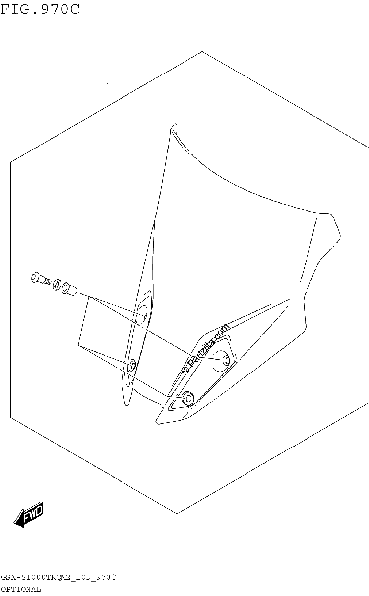 Diagrama de OPTIONAL WINDSCREEN