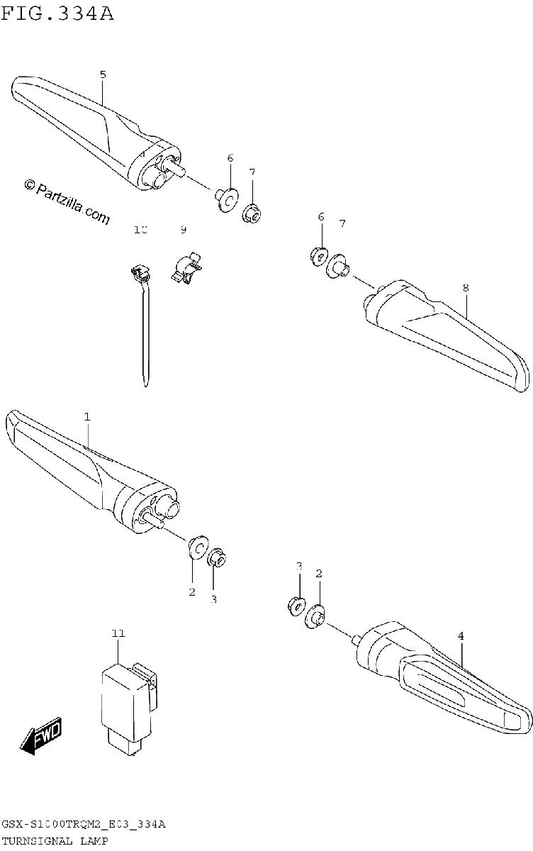 Diagrama de TURNSIGNAL LAMP