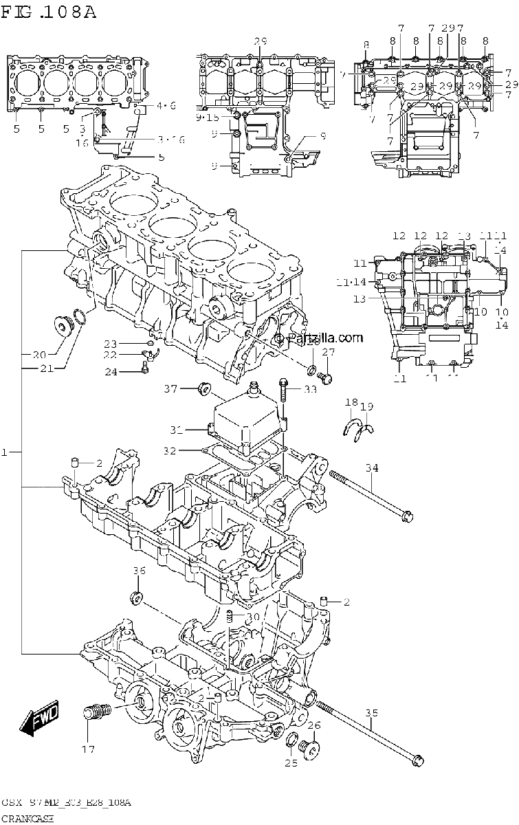 Diagrama de CRANKCASE