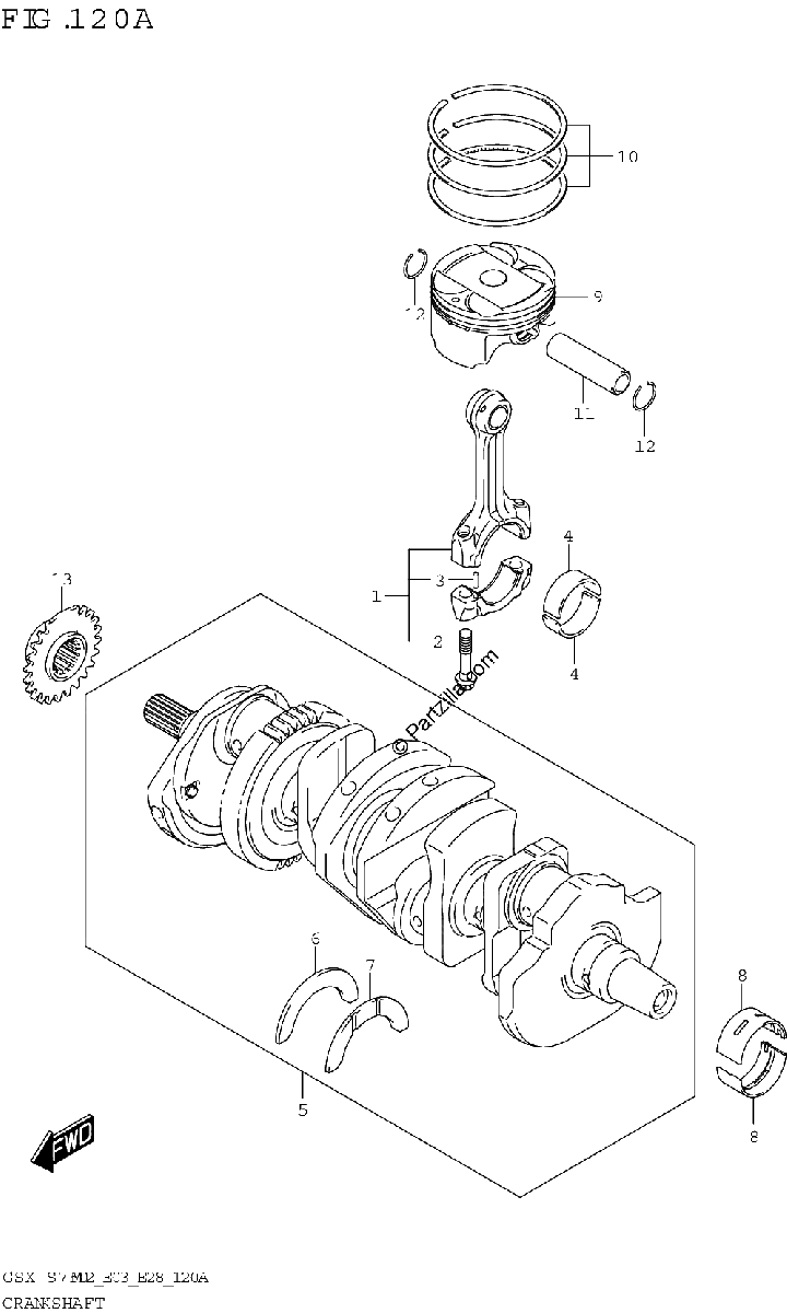 Diagrama de CRANKSHAFT