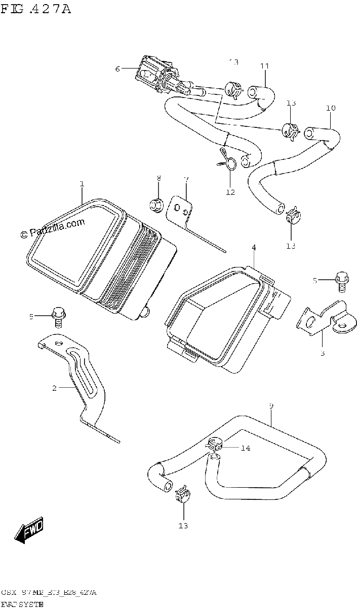 Diagrama de EVAP SYSTEM