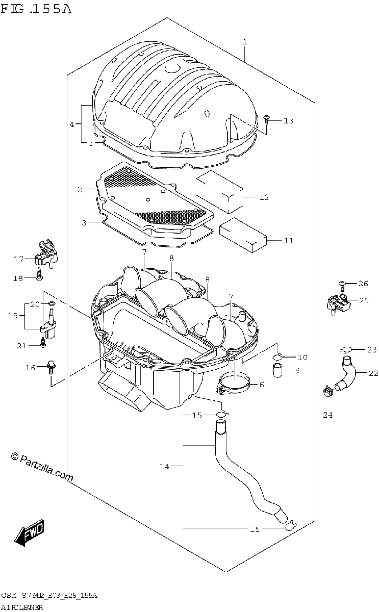 Diagrama de AIR CLEANER