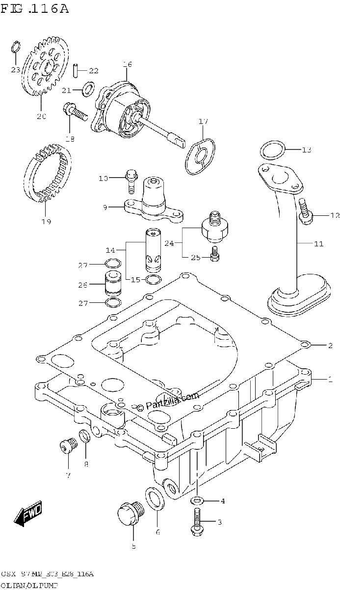 Diagrama de OIL PAN OIL PUMP
