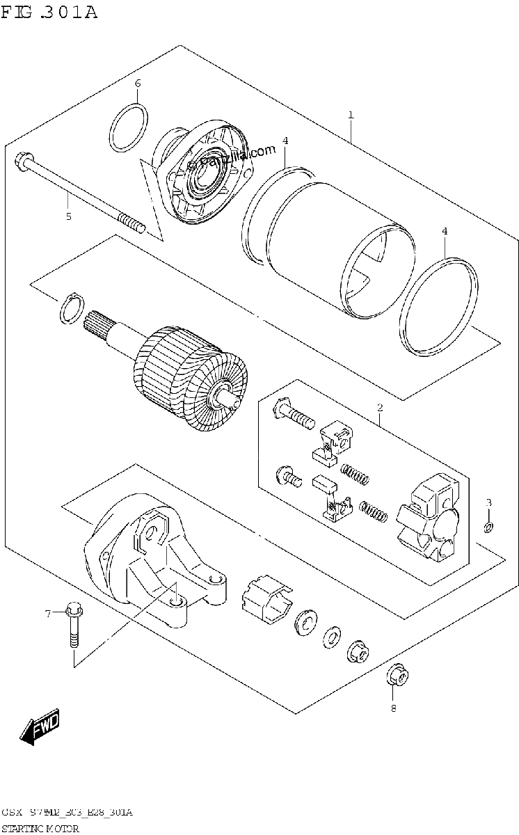 Diagrama de STARTING MOTOR