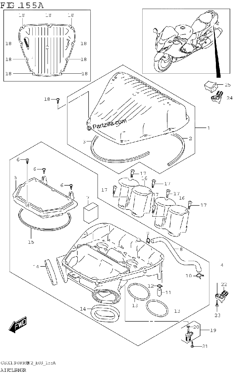 Diagrama de AIR CLEANER