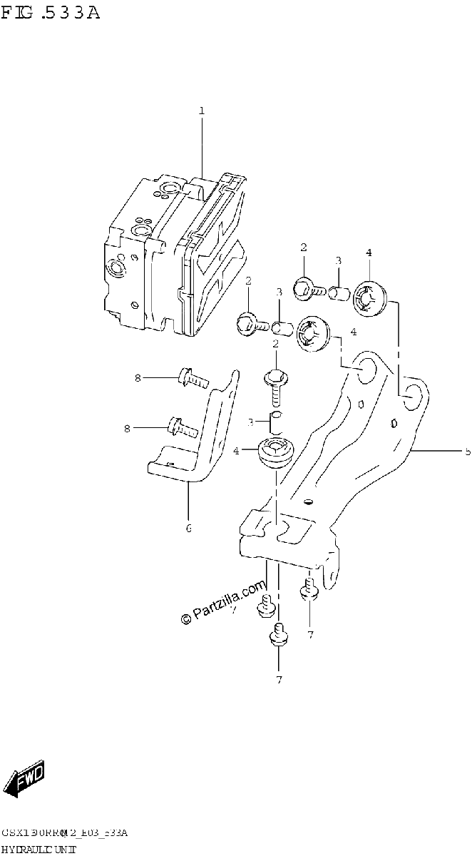 Diagrama de HYDRAULIC UNIT