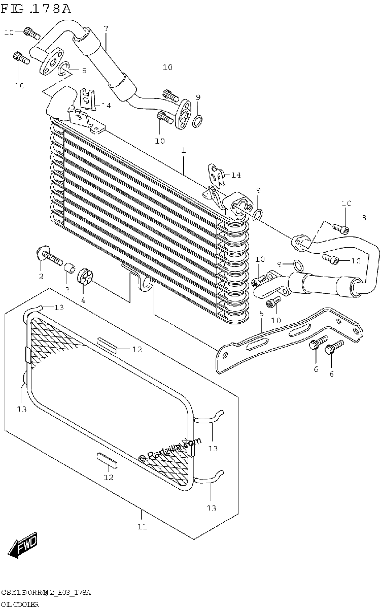 Diagrama de OIL COOLER