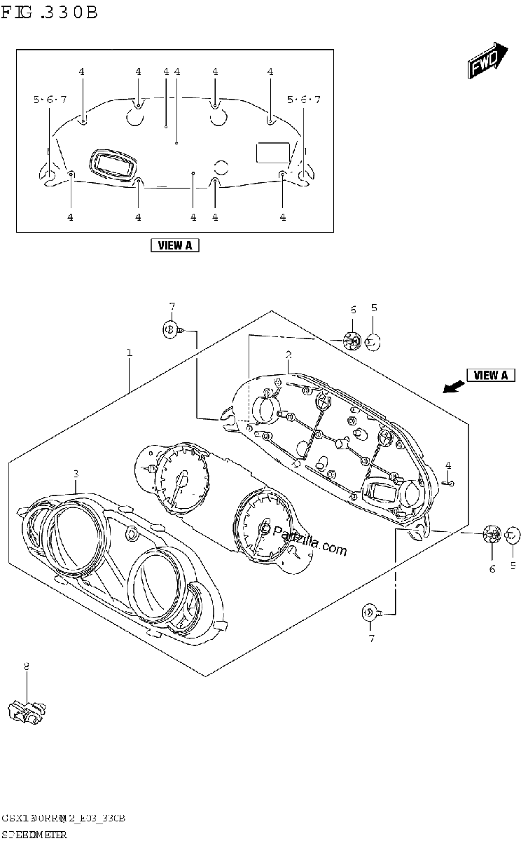 Diagrama de SPEEDOMETER E28