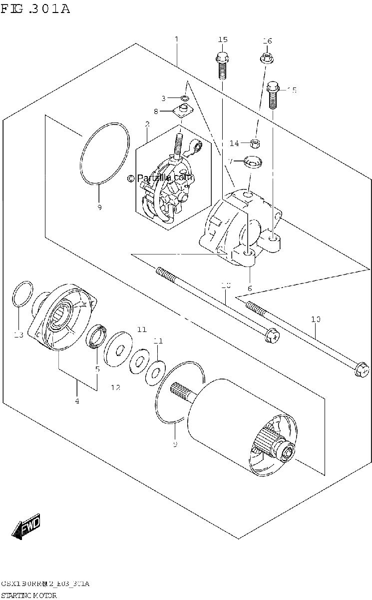 Diagrama de STARTING MOTOR