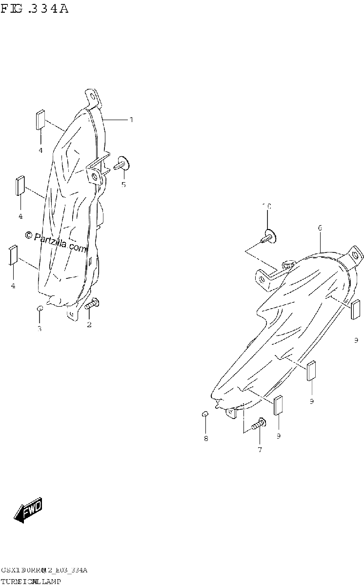 Diagrama de TURNSIGNAL LAMP
