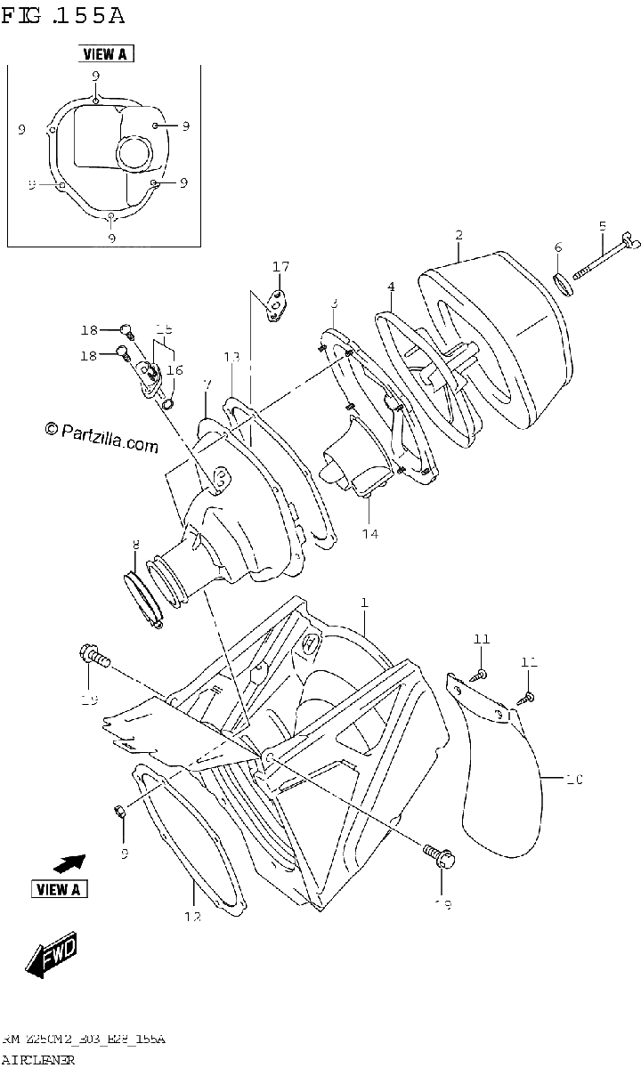 Diagrama de AIR CLEANER