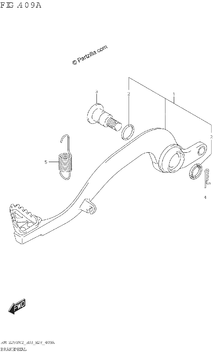 Diagrama de BRAKE PEDAL
