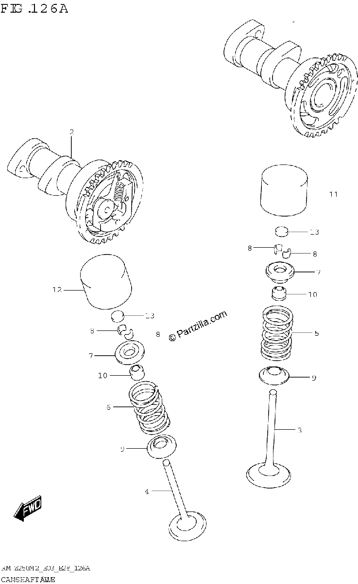 Diagrama de CAMSHAFT VALVE