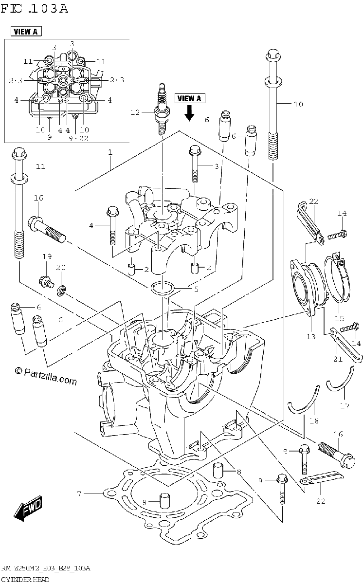 Diagrama de CYLINDER HEAD