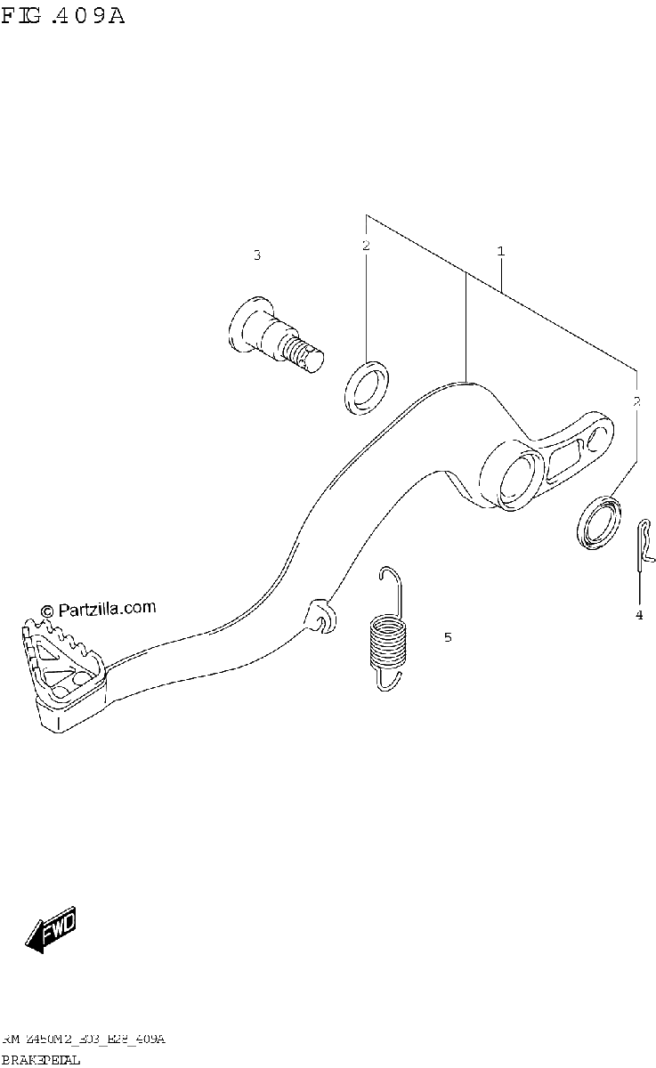 Diagrama de BRAKE PEDAL