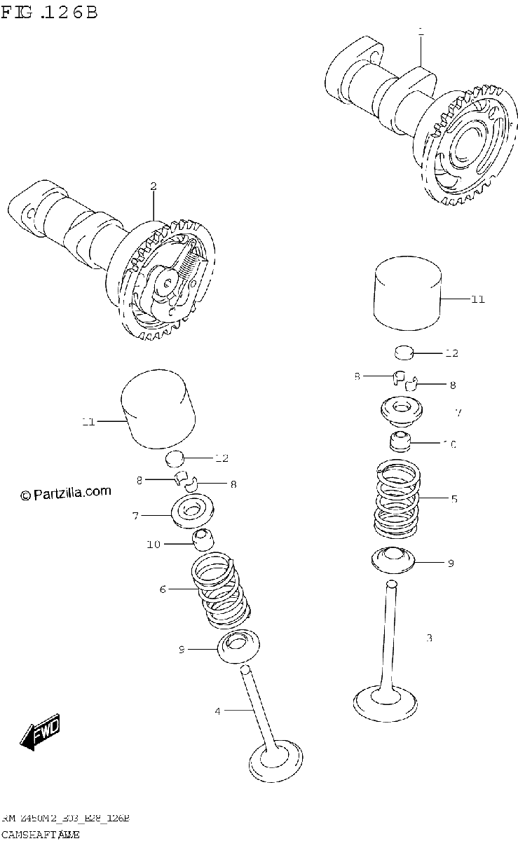 Diagrama de CAMSHAFT VALVE