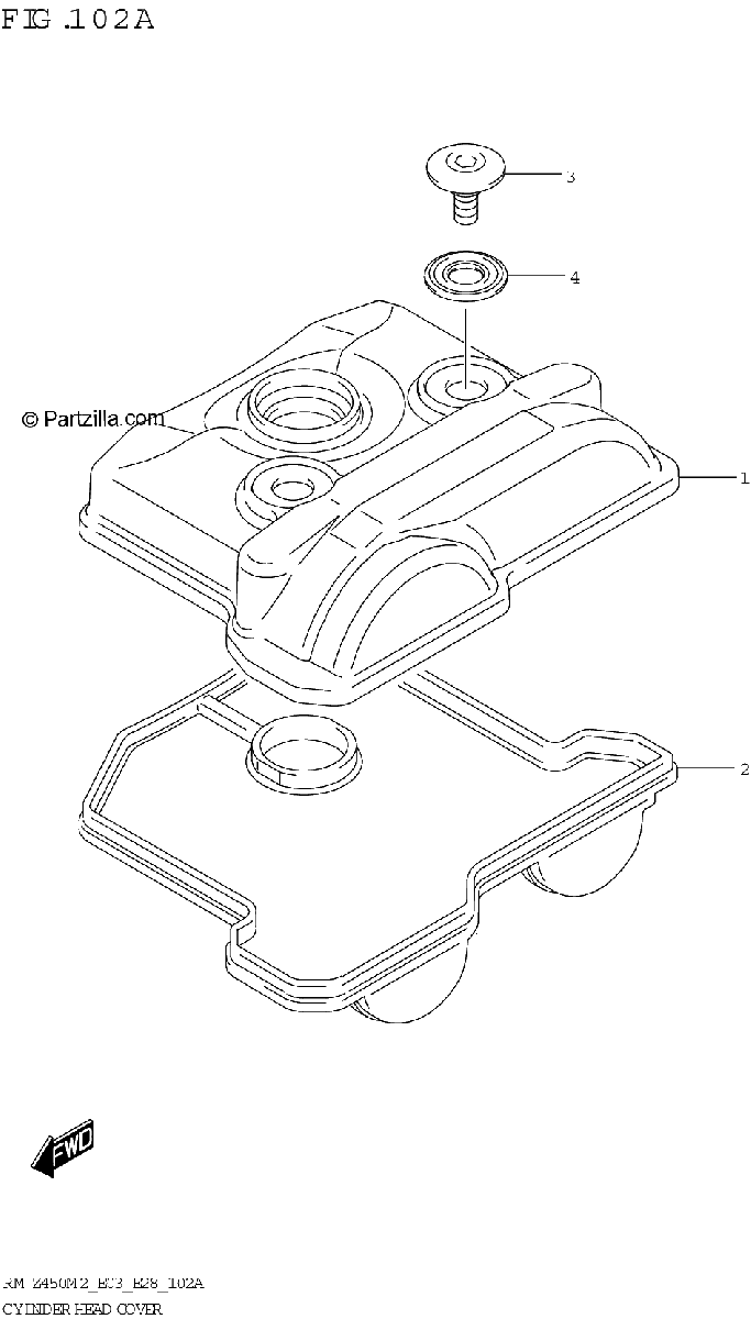 Diagrama de CYLINDER HEAD COVER