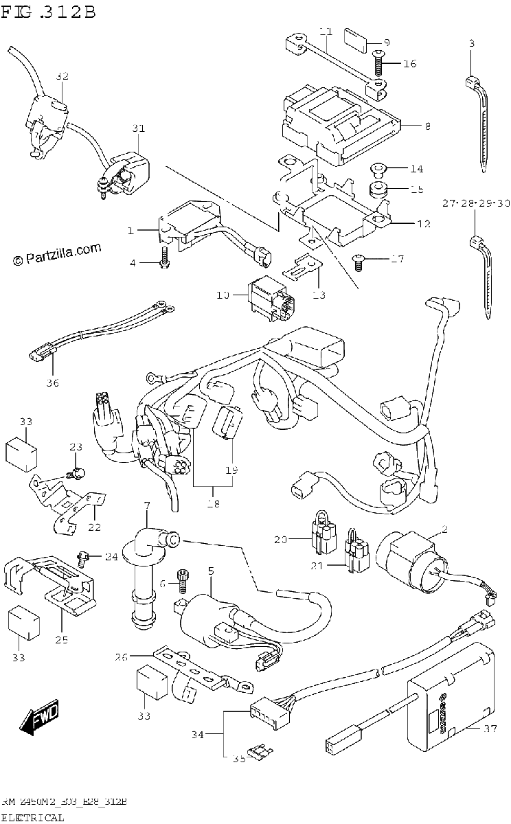 Diagrama de ELECTRICAL E03