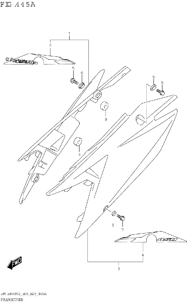 Diagrama de FRAME COVER