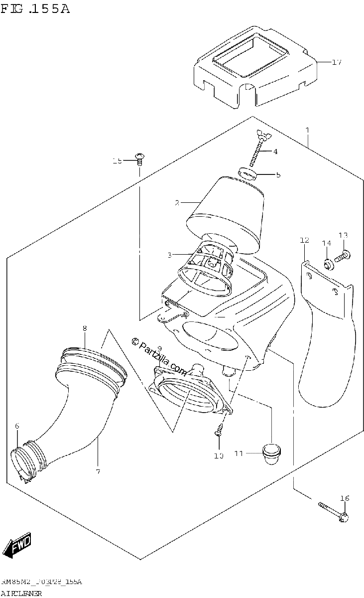 Diagrama de AIR CLEANER
