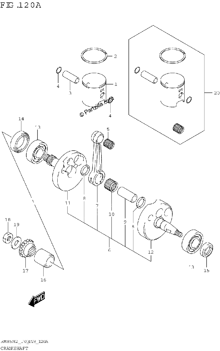 Diagrama de CRANKSHAFT