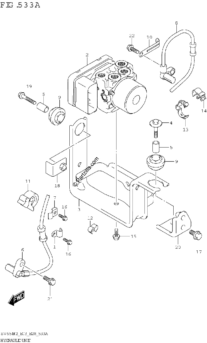 Diagrama de HYDRAULIC UNIT