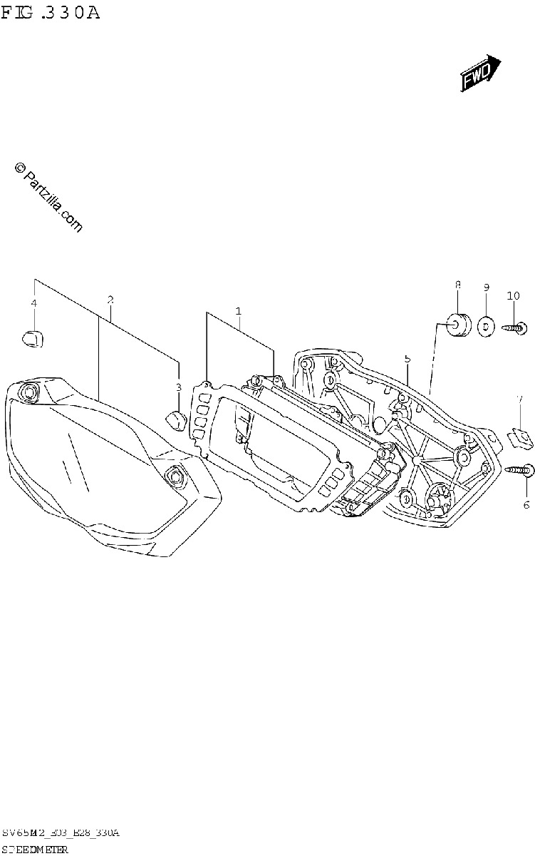 Diagrama de SPEEDOMETER E28