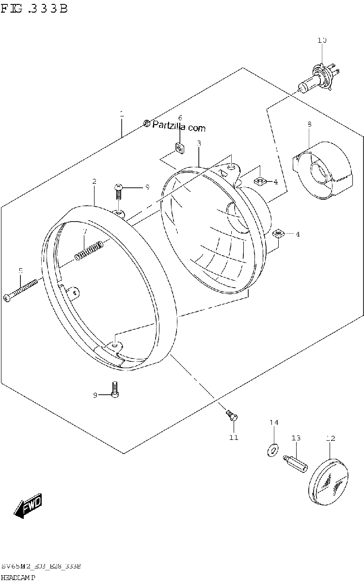 Diagrama de HEADLAMP